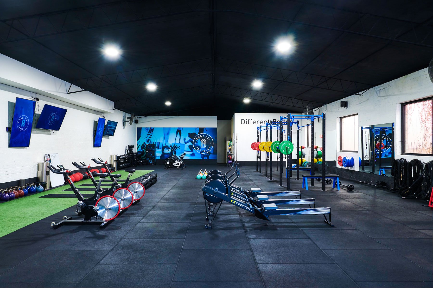 A BFT gym with a wide variety of high quality fitness equipment